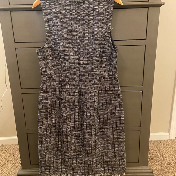J. Crew navy tweed sleeveless dress, size 12 - Picture 4 of 4